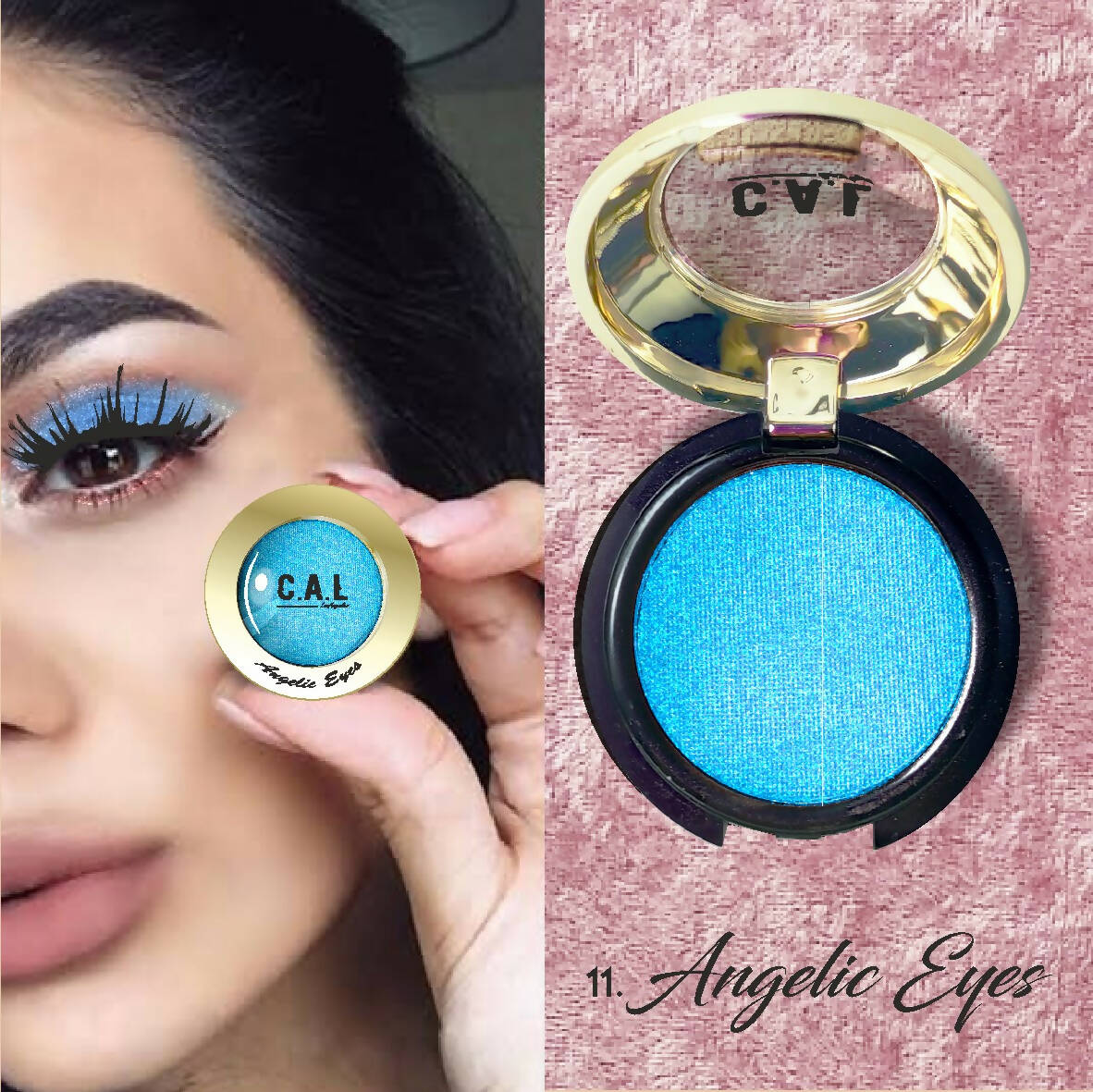 CAL Los Angeles Angelic Eye Shadow (Single Eyes) 11-Blue TrueCure