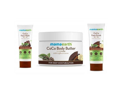 Buy Mamaearth CoCo Body Cream Butter + Face Scrub + Face Wash Combo Online in USA from Chaijava. Fast shipping available.