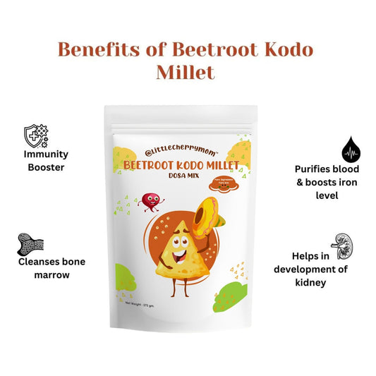 Littlecherrymom Beetroot Kodo Millet Instant Dosa