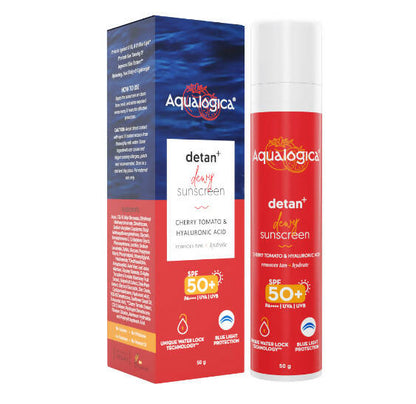 Aqualogica Detan + Dewy Sunscreen With Cherry Tomato & Hyaluronic Acid TrueCure