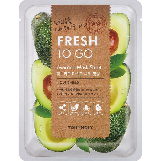 Tonymoly Fresh To Go Avocado Mask Sheet Nourishing TrueCure