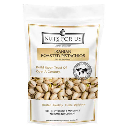 Nuts For Us Roasted Iranian Pistachios (Slightly Salted)