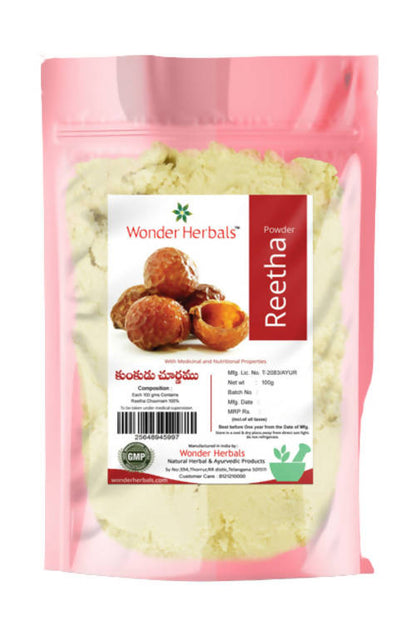 Wonder Herbals Kunkudu Kaya (Reetha) Powder - Drmedicart