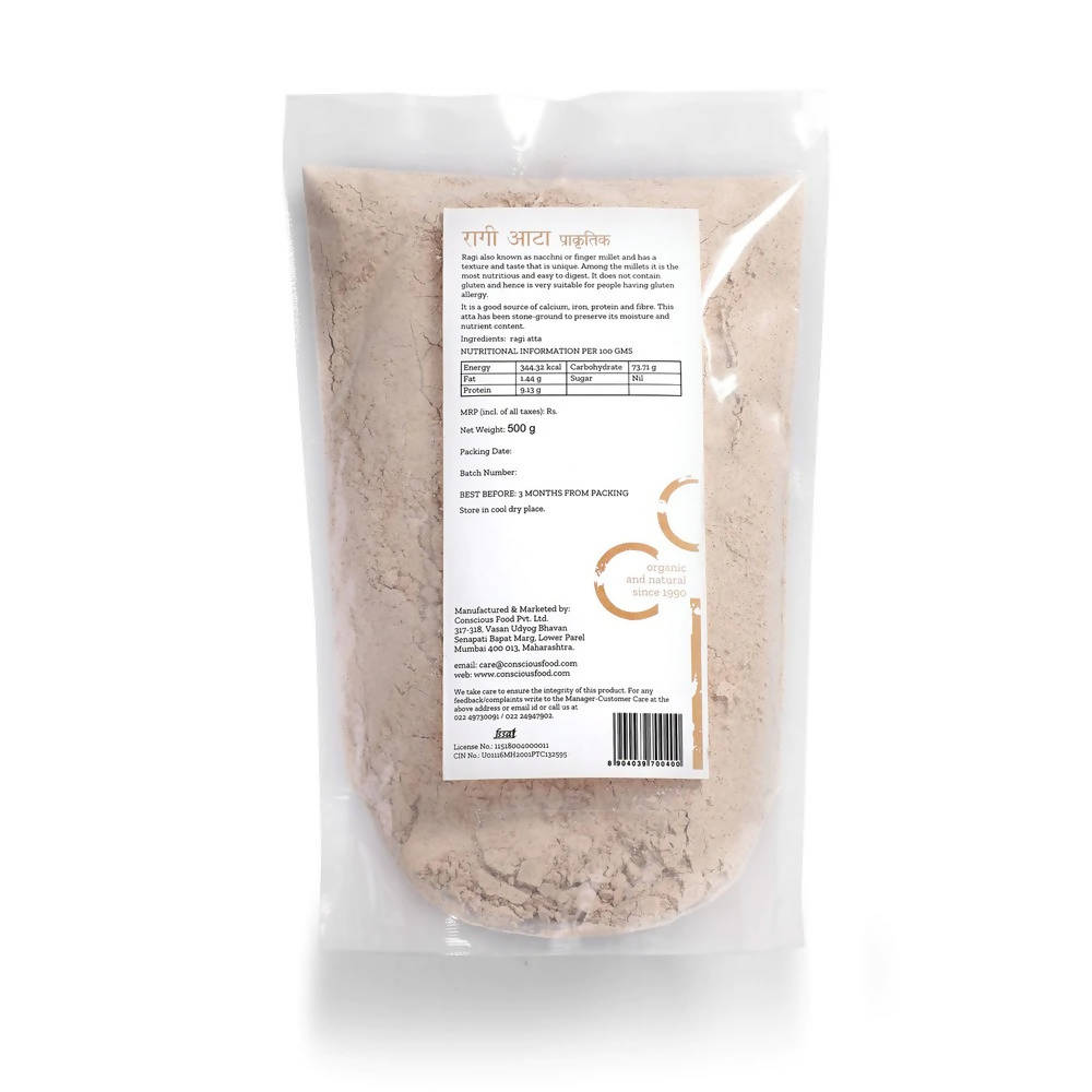 Conscious Food Finger Millet Flour (Ragi Atta)