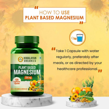 Himalayan Organics Plant-Based Magnesium 220 mg Capsules