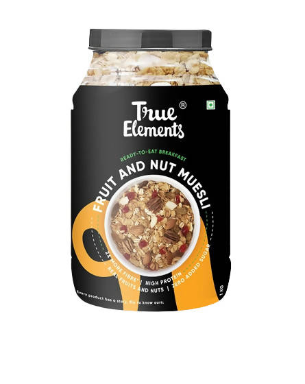 True Elements Fruit And Nut Muesli Protein Rich