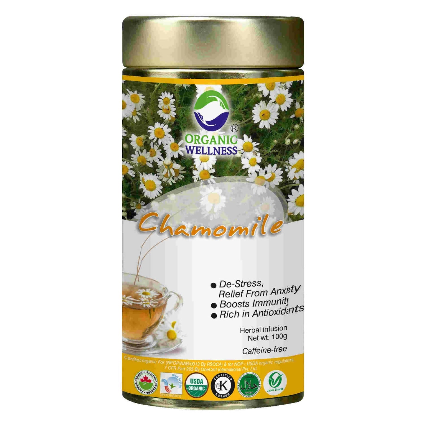 Organic Wellness Blossom Chamomile Tin Pack TrueCure