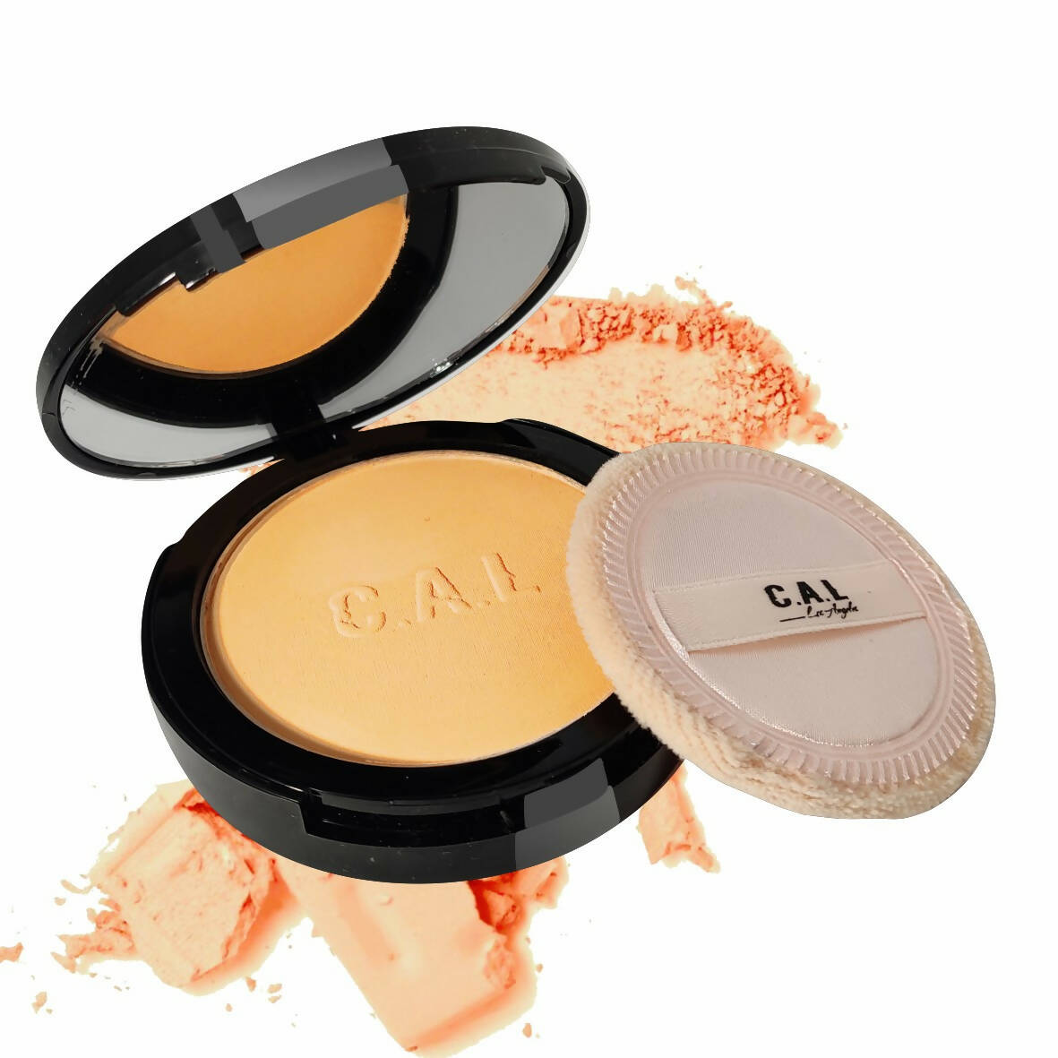 CAL Los Angeles Finish Up Matte Compact -Orange TrueCure