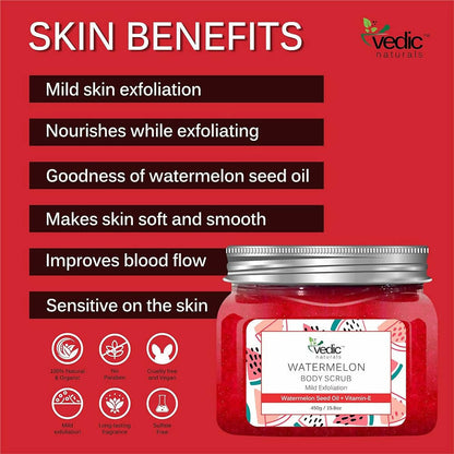 Vedic Naturals Watermelon Body Scrub