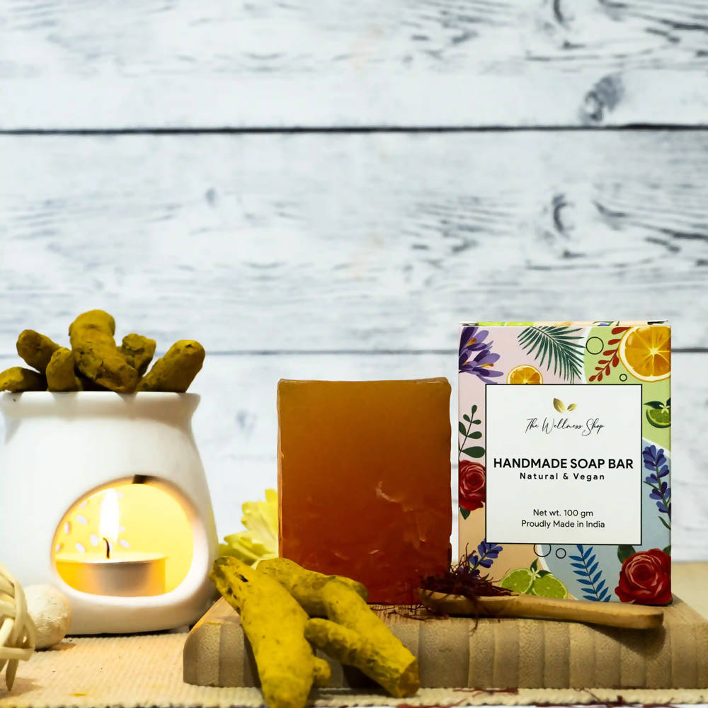 The Wellness Shop Premium Turmeric & Saffron Handmade Soap