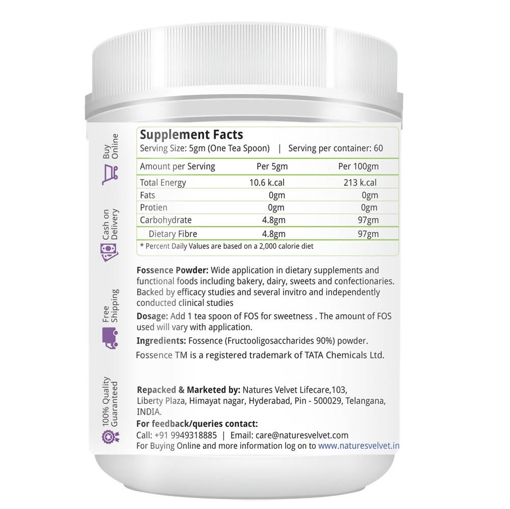 Nature's Velvet FOS Fructooligosaccharides Powder