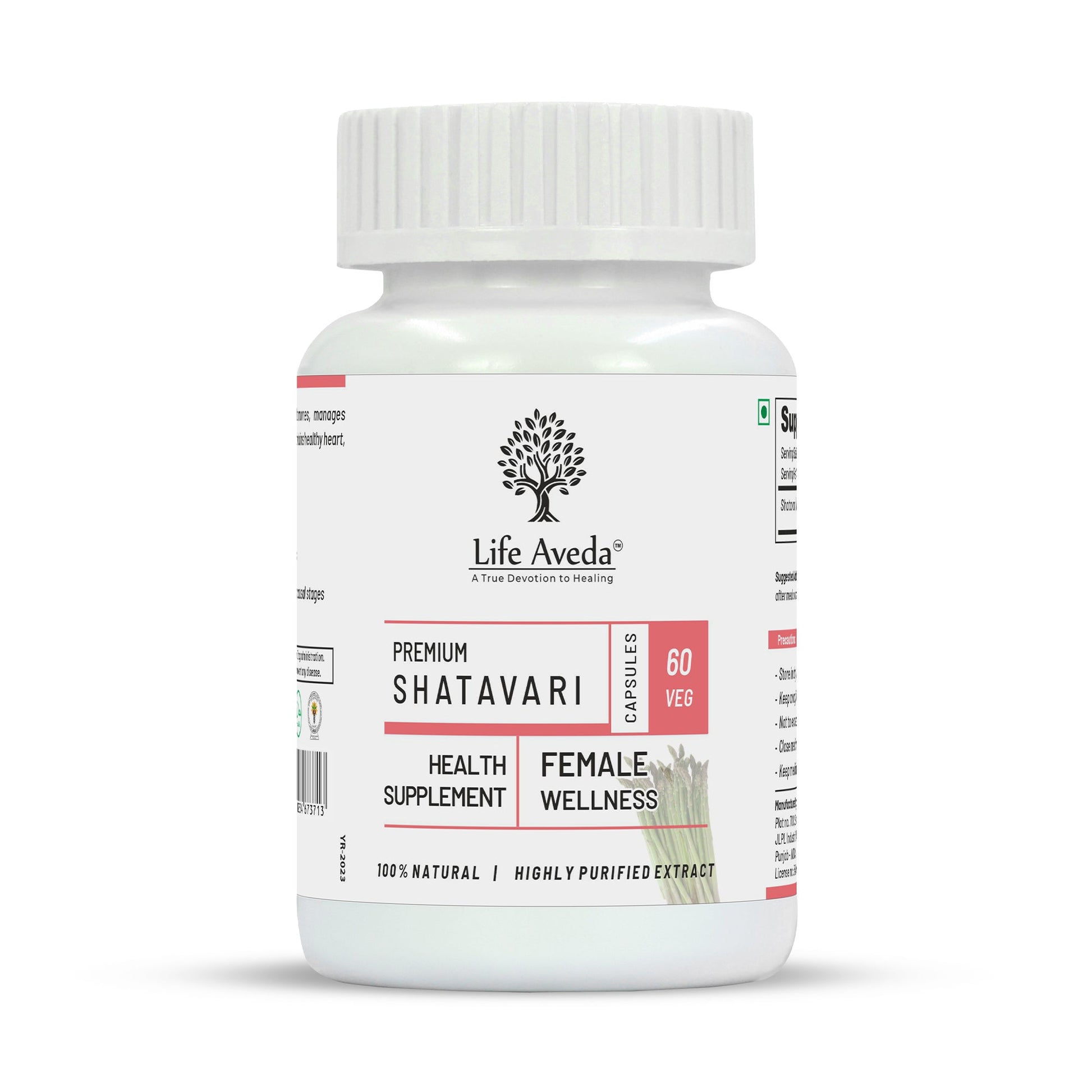 Life Aveda Premium Shatavari Capsules  