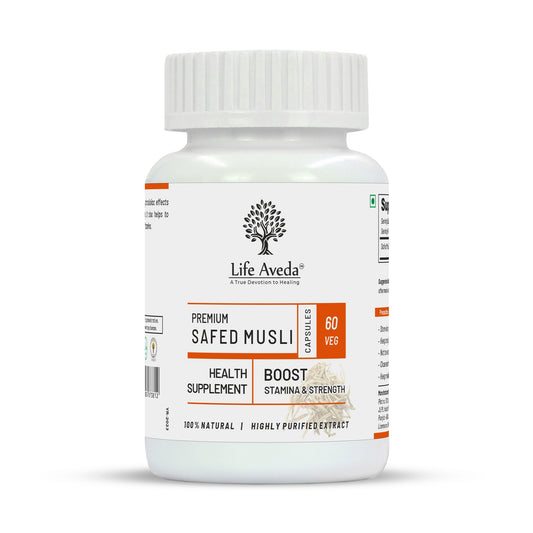 Life Aveda Premium Safed Musli Capsules 