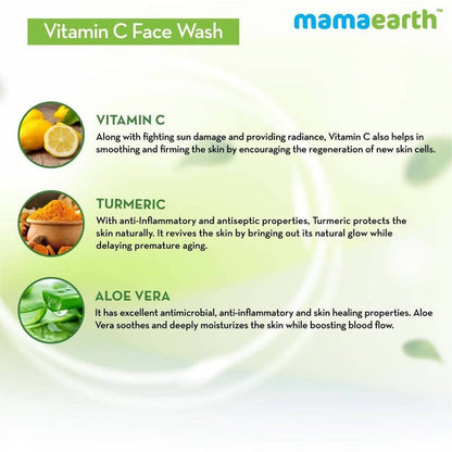 Mamaearth Vitamin C Face Wash For Skin Illumination