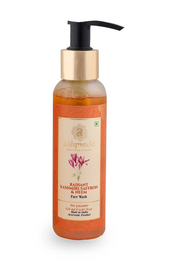 Ashpveda Radiant Kashmiri Saffron and Neem Face Wash 