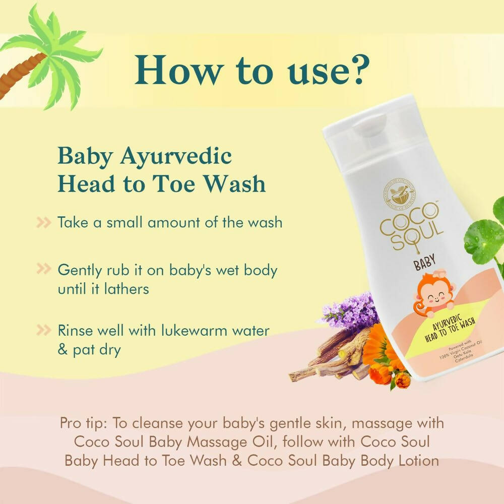 Coco Soul Baby Ayurvedic Head to Toe Wash