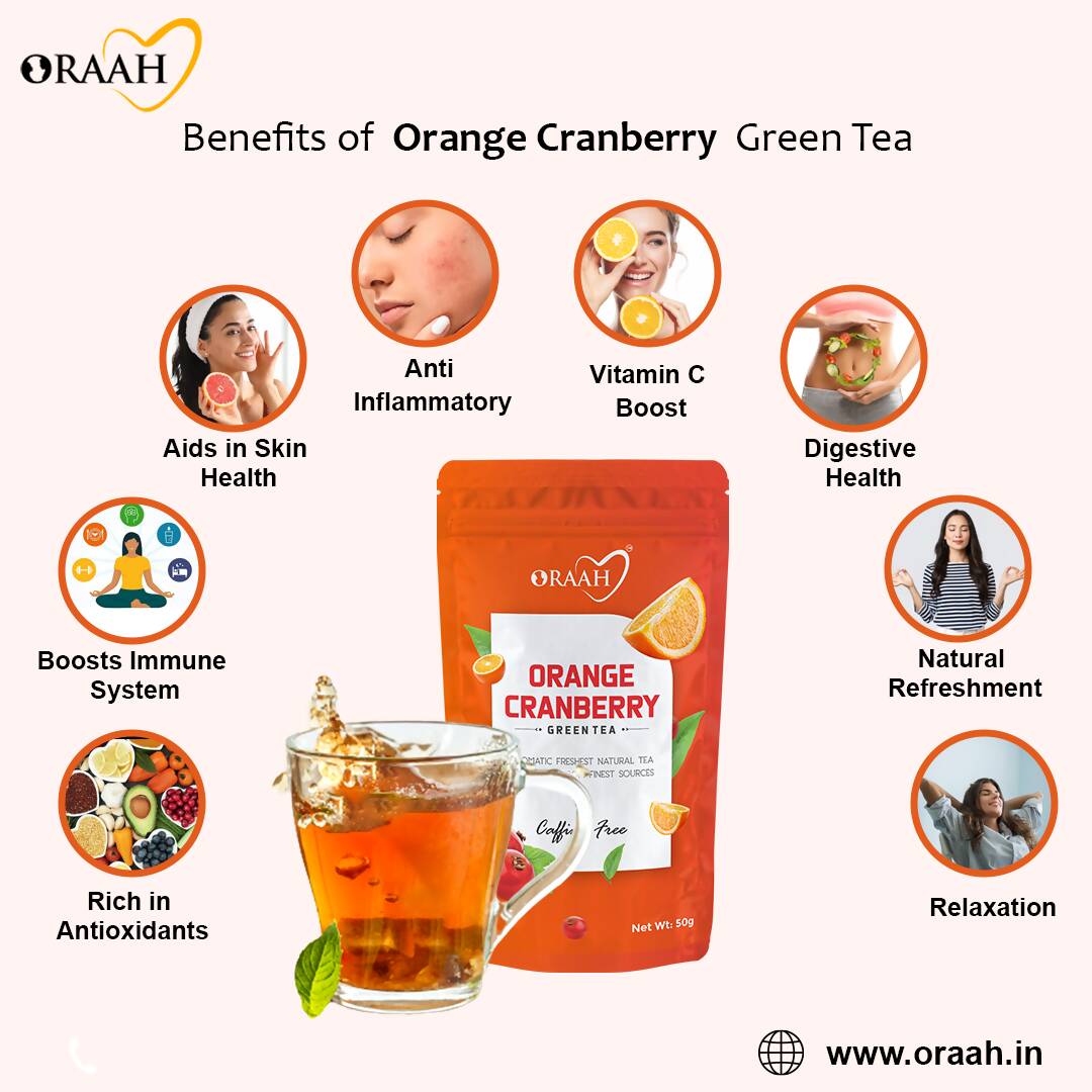 Oraah Cranberry Orange Green Tea