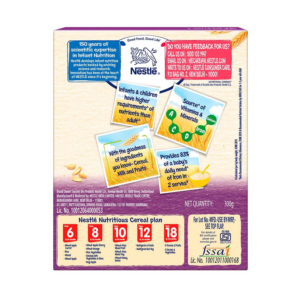 Nestle Cerelac Baby Cereal with Milk, 5 Grains & Fruits  From 18 to 24 Months