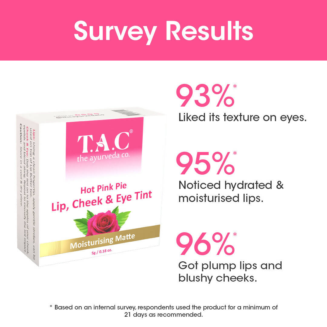 TAC - The Ayurveda Co. Hot Pink Lip, Cheek & Eye Tint