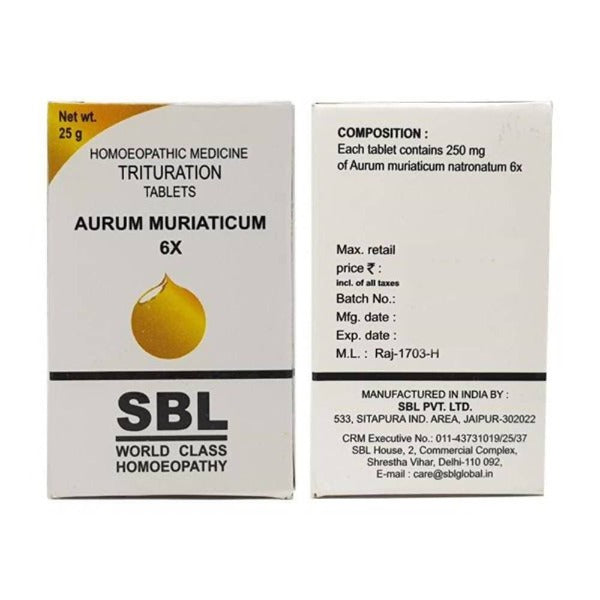 SBL Homeopathy Aurum Muriaticum Natronatum Trituration Tablet