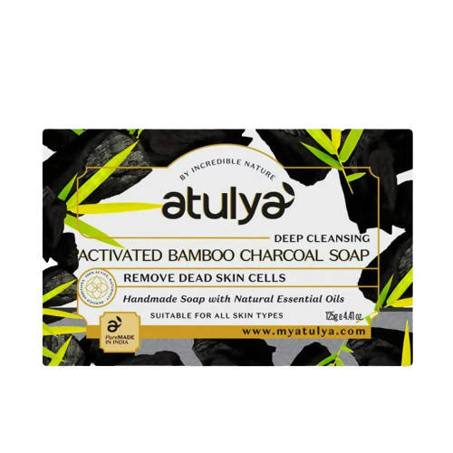 Atulya Activated Bamboo Charcoal Soap 