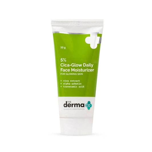 The Derma Co 5% Cica-Glow Moisturizer For Glowing Skin 