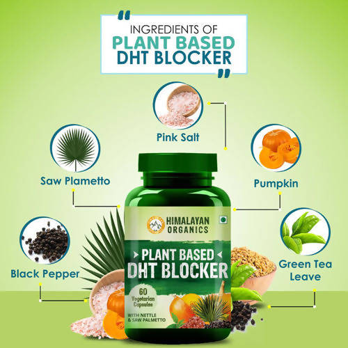 Himalayan Organics Plant Based DHT Blocker Vegetarian Capsules