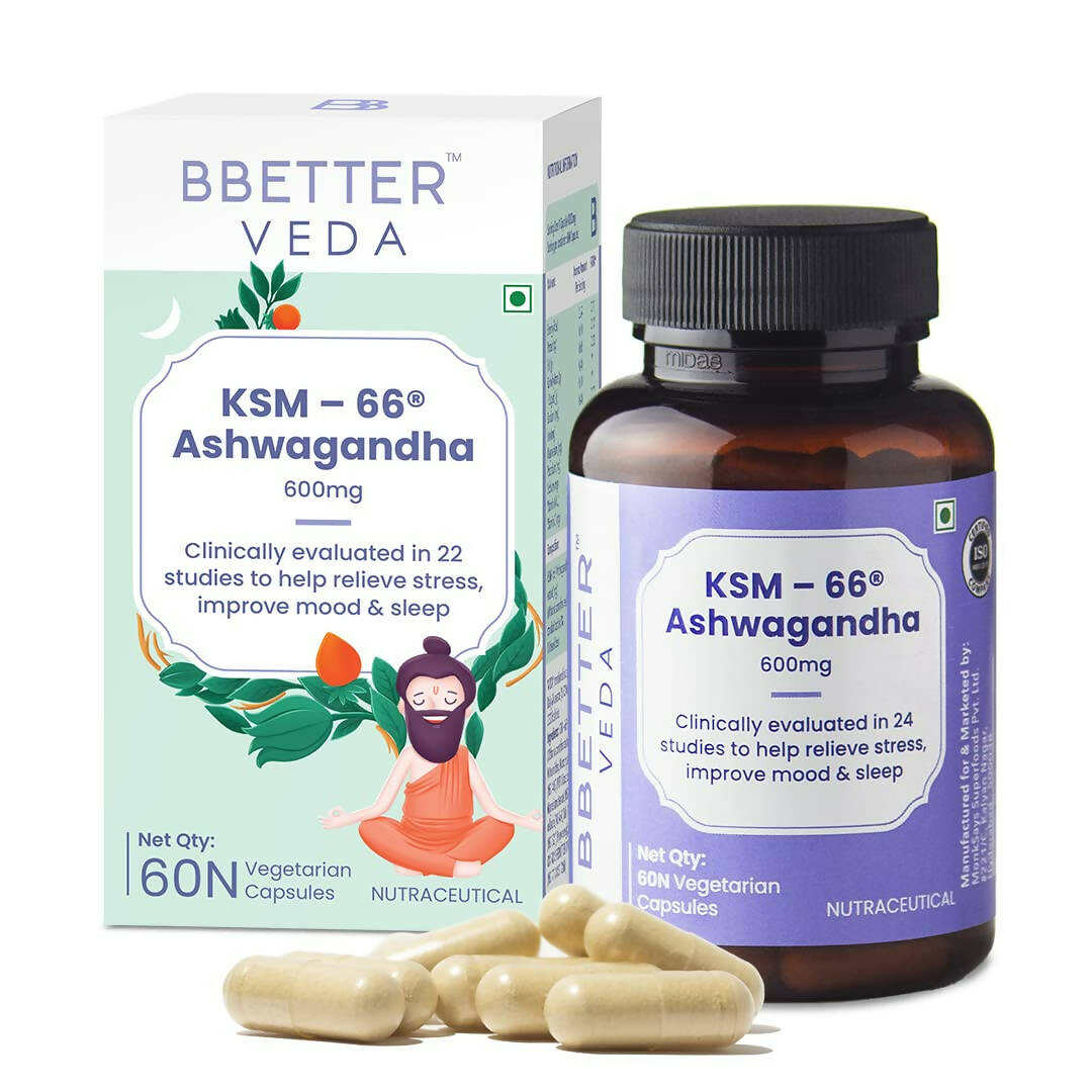 BBETTER Veda KSM 66 Ashwagandha Capsules  