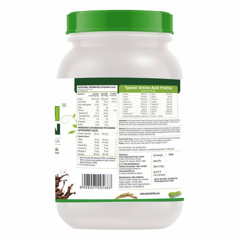 Pure Nutrition Pure Vegan Protein Powder