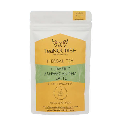 TeaNourish Turmeric Ashwagandha Latte Herbal Tea TrueCure