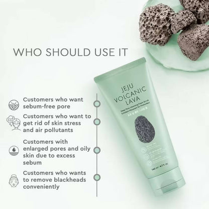 The Face Shop Jeju Volcanic Lava Scrub Foam