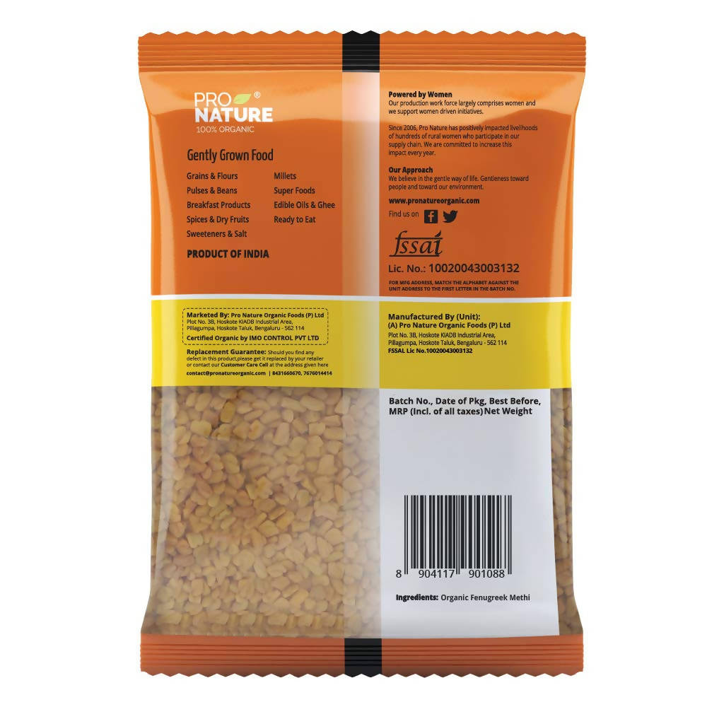 Pro Nature Organic Fenugreek (Methi)