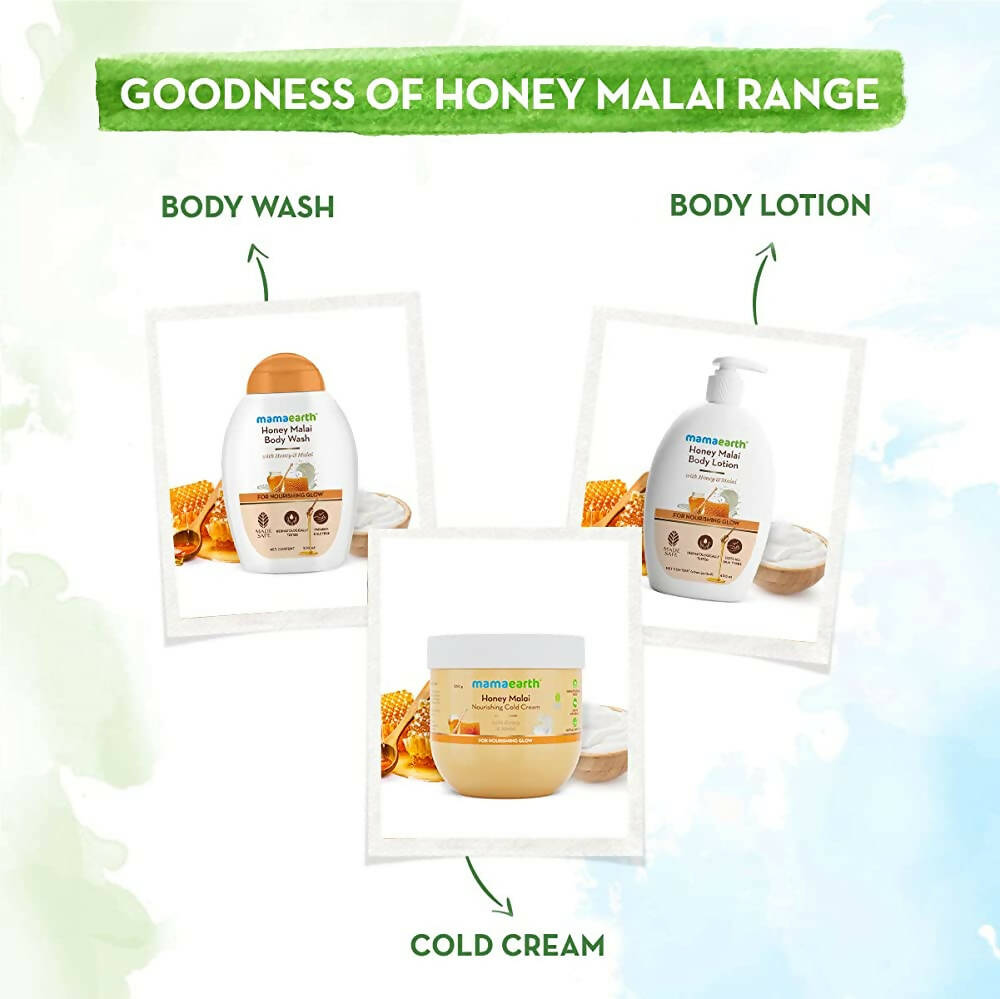 Mamaearth Honey Malai Body Wash for Nourishing Glow