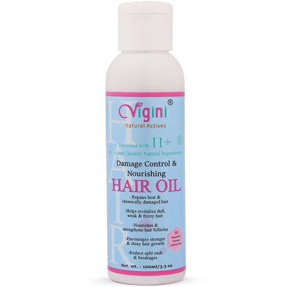 Vigini Damage Repair Nourishing Hair Care Tonic Oil with Keratin, Brahmi, Coconut Oil TrueCureN