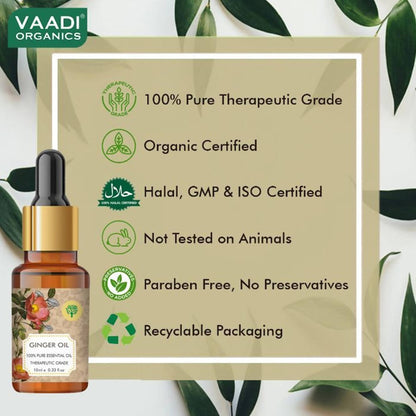 Vaadi Herbals Ginger 100% Pure Essential Oil Therapeutic Grade