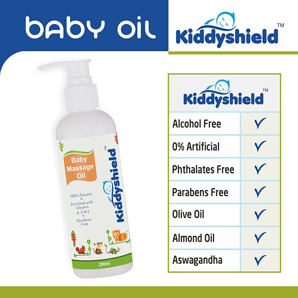 Kiddyshield Baby Massage Oil (Age 0-12 Years)