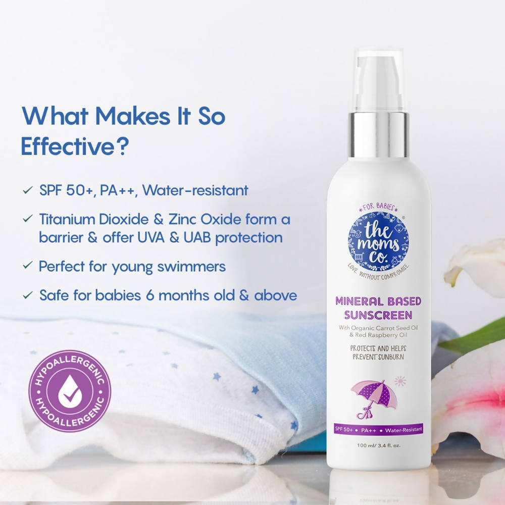 The Moms Co Mineral Based Sunscreen For Babies