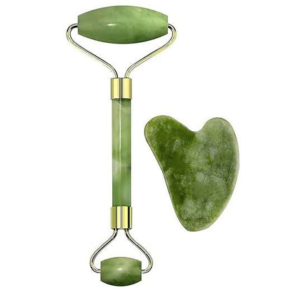 Wild Oak Jade Roller & Gua Sha Massager Combo Tool