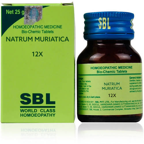 SBL Homeopathy Natrum Muriaticum Biochemic Tablets