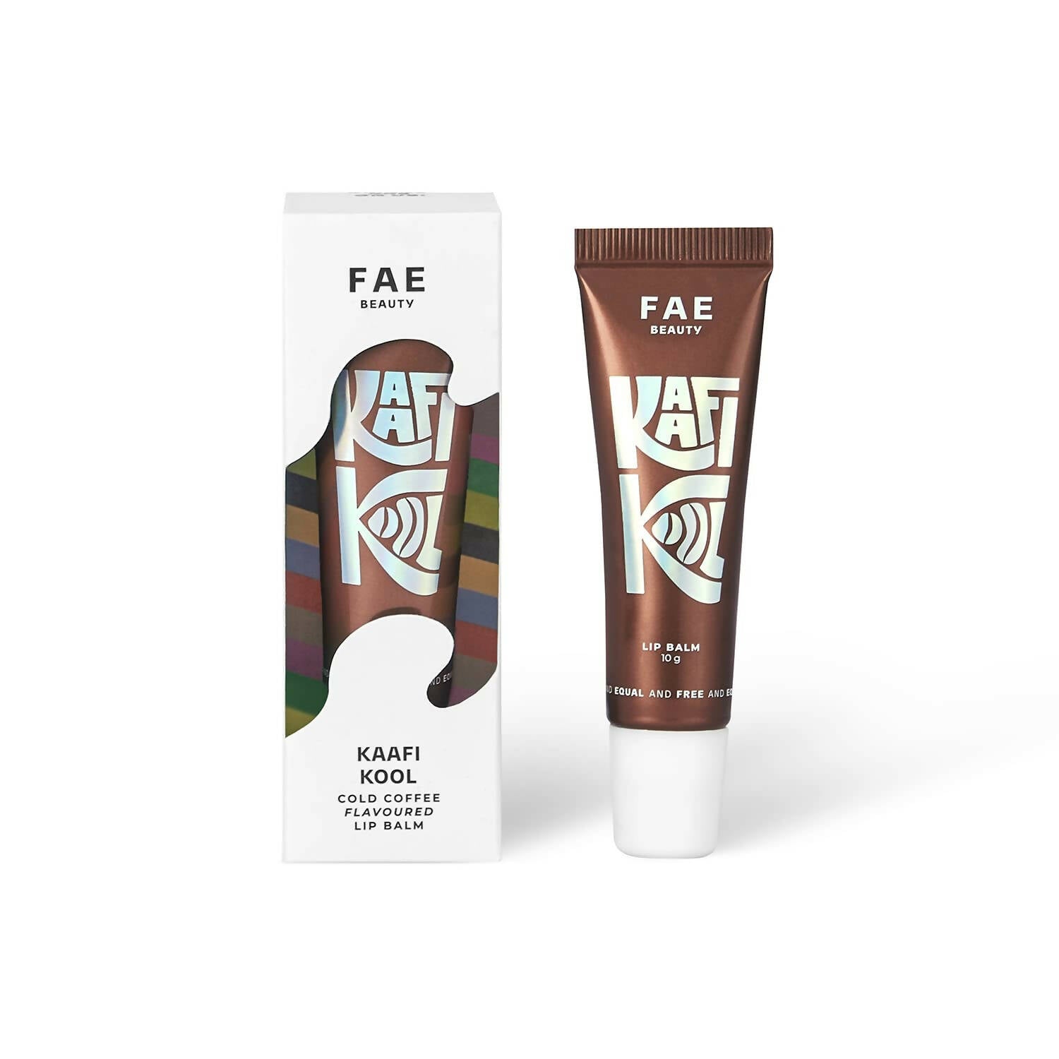 FAE Beauty Kaafi Kool Coffee Lip Balm SPF 20+ Sheer Coffee Brown TrueCureN