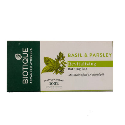 Biotique Advanced Ayurveda Bio Basil & Parsley Revitalizing Body Soap TrueCure