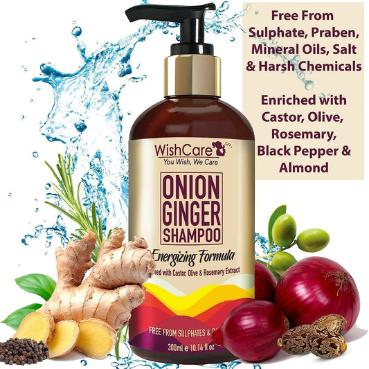 Wishcare Onion Ginger Shampoo