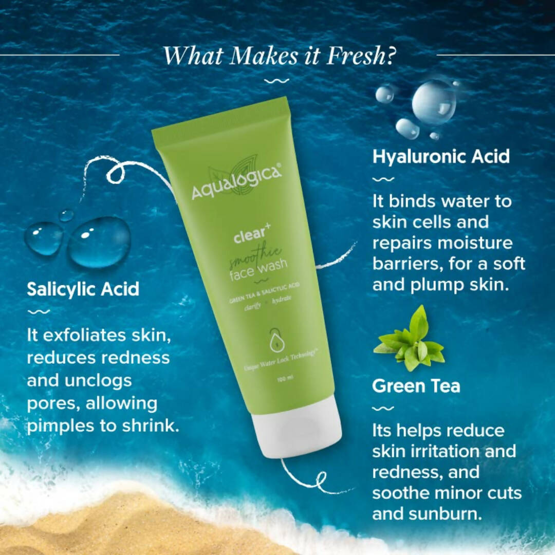 Aqualogica Clear+ Smoothie Face Wash