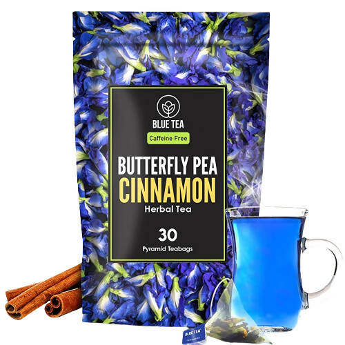 Blue Tea Butterfly Pea Cinnamon Herbal Tea Bags 