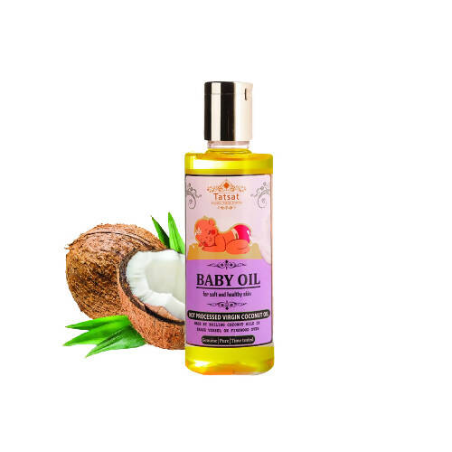 Tatsat Hot processed Pure Virgin New born baby massage Coconut Oil, Australia, Canada 