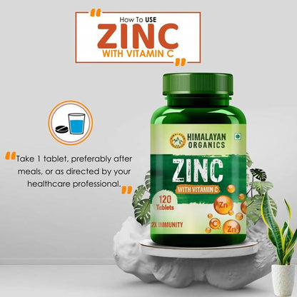 Himalayan Organics Zinc With Vitamin C Tablets