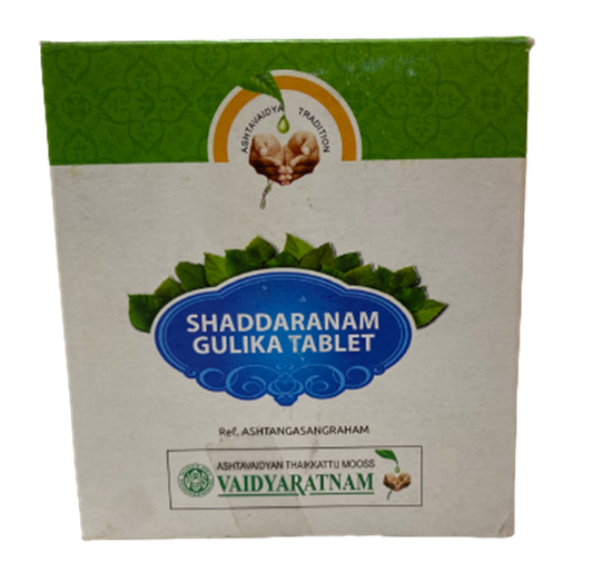 Vaidyaratnam Shaddaranam Gulika Tablets TrueCure