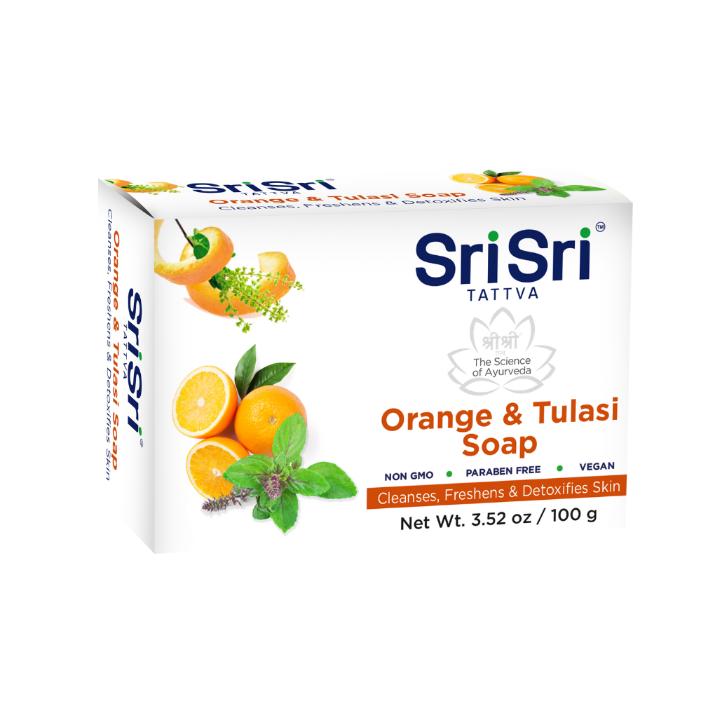 Sri Sri Tattva USA Orange & Tulasi Soap TrueCure