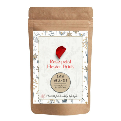 Satvi Wellness Rose petal flower Tea | Rose petal tea | Rose flower drink mix TrueCure