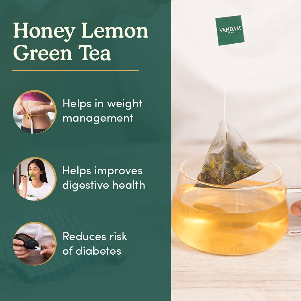 Vahdam Honey Lemon Green Tea